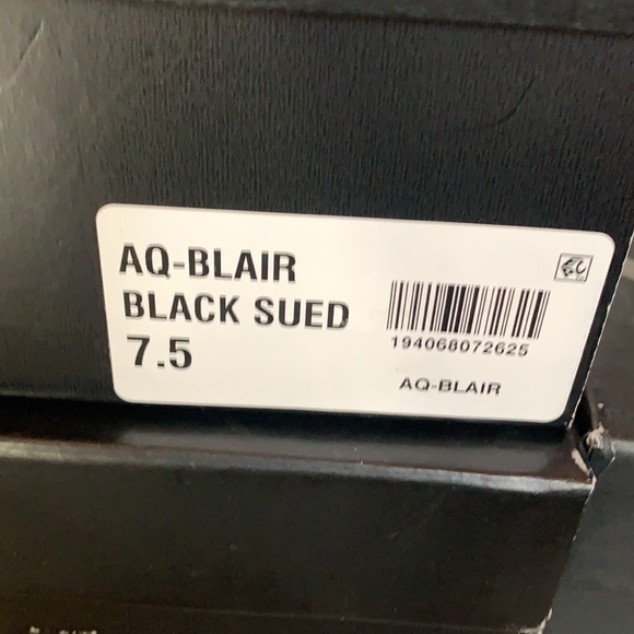 AQUA WOMENS BLAIR SUEDE STILETTO DRESS HEELS - Picture 6 of 6